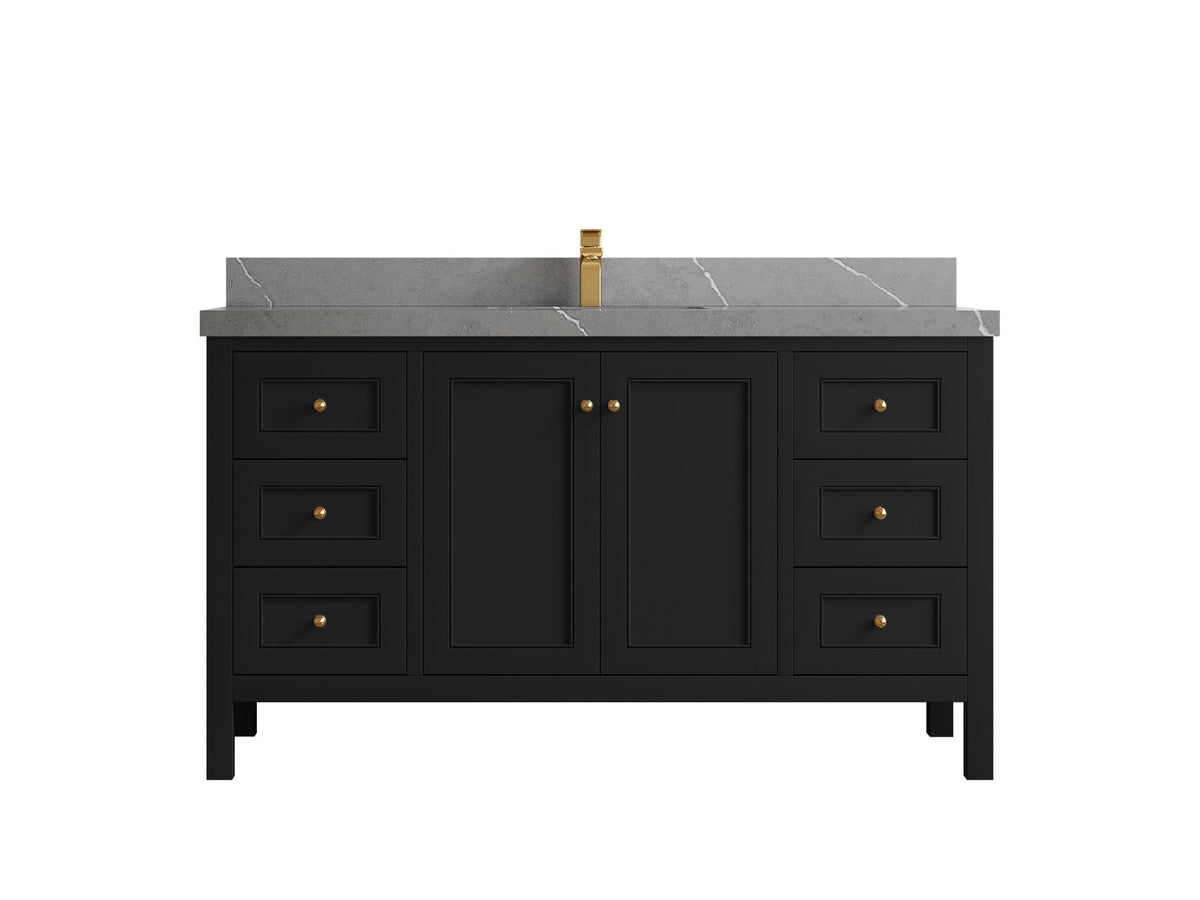 Nashville 60 in. W x 22 in. D Single Sink Bathroom Vanity - Willow Bath and Vanity