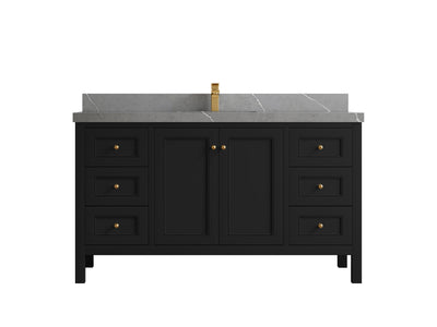 Nashville 60 in. W x 22 in. D Single Sink Bathroom Vanity - Willow Bath and Vanity