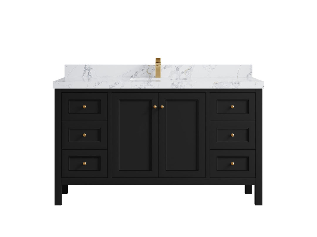 Nashville 60 in. W x 22 in. D Single Sink Bathroom Vanity - Willow Bath and Vanity