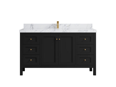 Nashville 60 in. W x 22 in. D Single Sink Bathroom Vanity - Willow Bath and Vanity