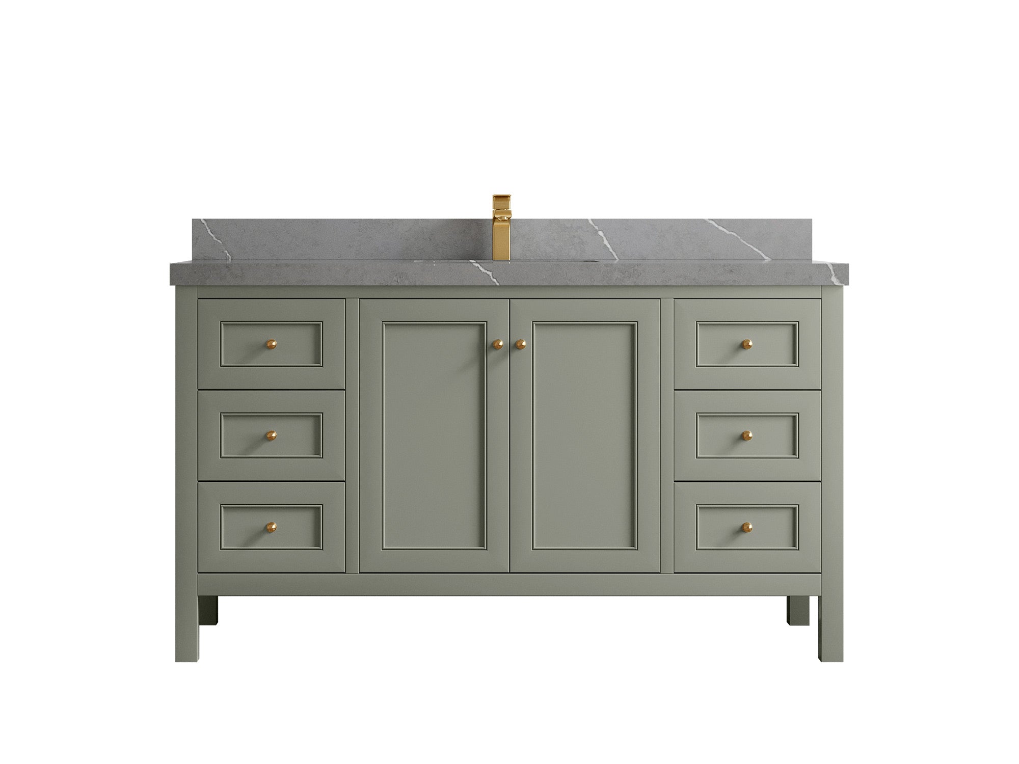 Nashville 60 in. W x 22 in. D Single Sink Bathroom Vanity - Willow Bath and Vanity