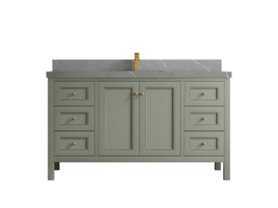 Nashville 60 in. W x 22 in. D Single Sink Bathroom Vanity - Willow Bath and Vanity