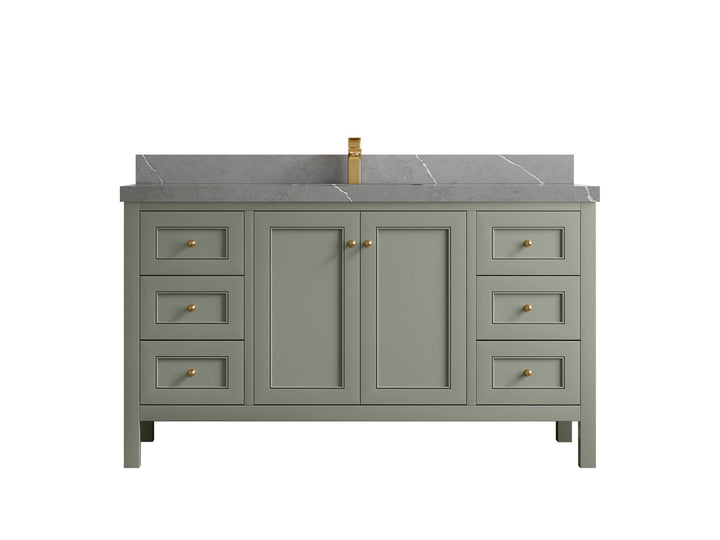 Nashville 60 in. W x 22 in. D Single Sink Bathroom Vanity - photo 43