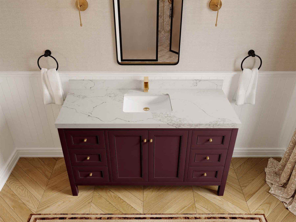 Nashville 60 in. W x 22 in. D Single Sink Bathroom Vanity - Willow Bath and Vanity