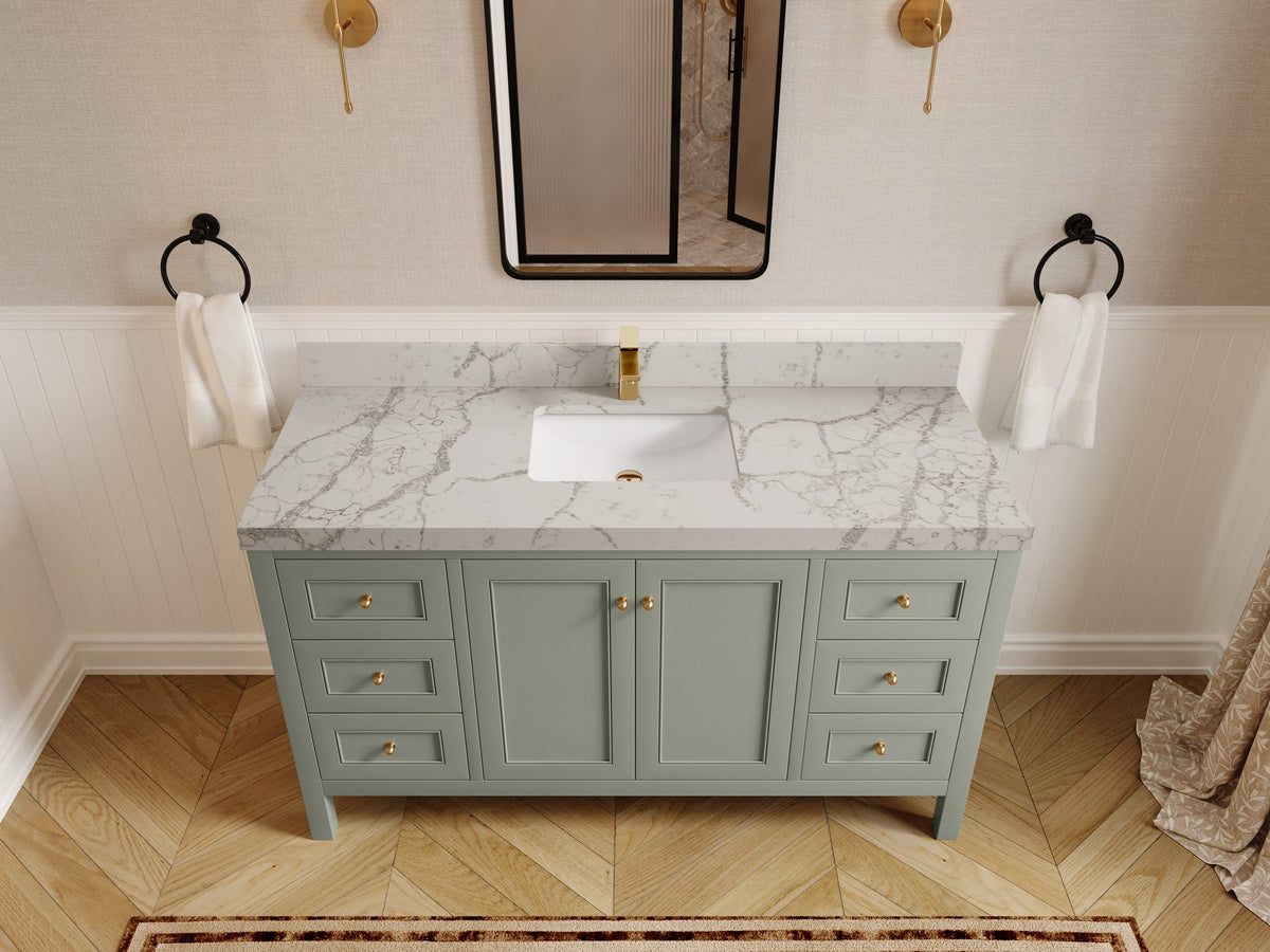 Nashville 60 in. W x 22 in. D Single Sink Bathroom Vanity - Willow Bath and Vanity