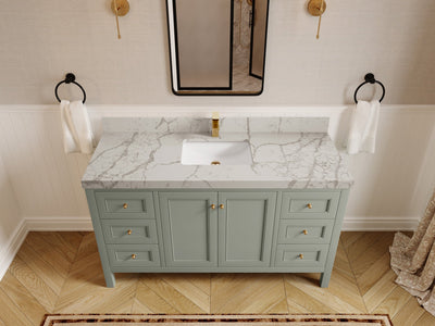 Nashville 60 in. W x 22 in. D Single Sink Bathroom Vanity - Willow Bath and Vanity