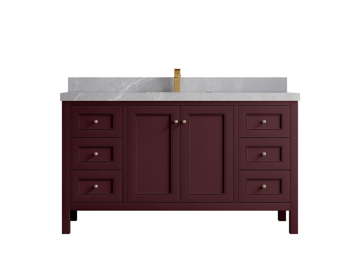Nashville 60 in. W x 22 in. D Single Sink Bathroom Vanity - Willow Bath and Vanity