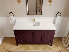 Nashville 60 in. W x 22 in. D Single Sink Bathroom Vanity - photo 46
