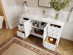 Nashville 60 in. W x 22 in. D Single Sink Bathroom Vanity - photo 3