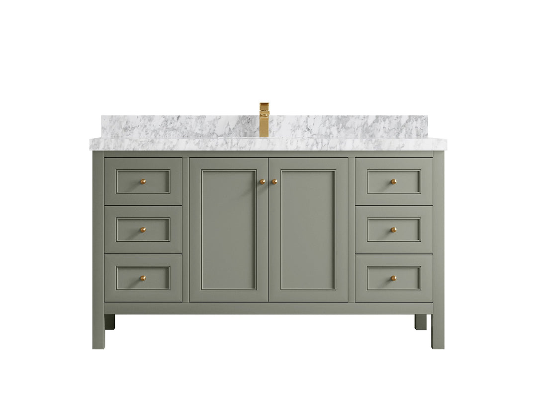 Nashville 60 in. W x 22 in. D Single Sink Bathroom Vanity - Willow Bath and Vanity