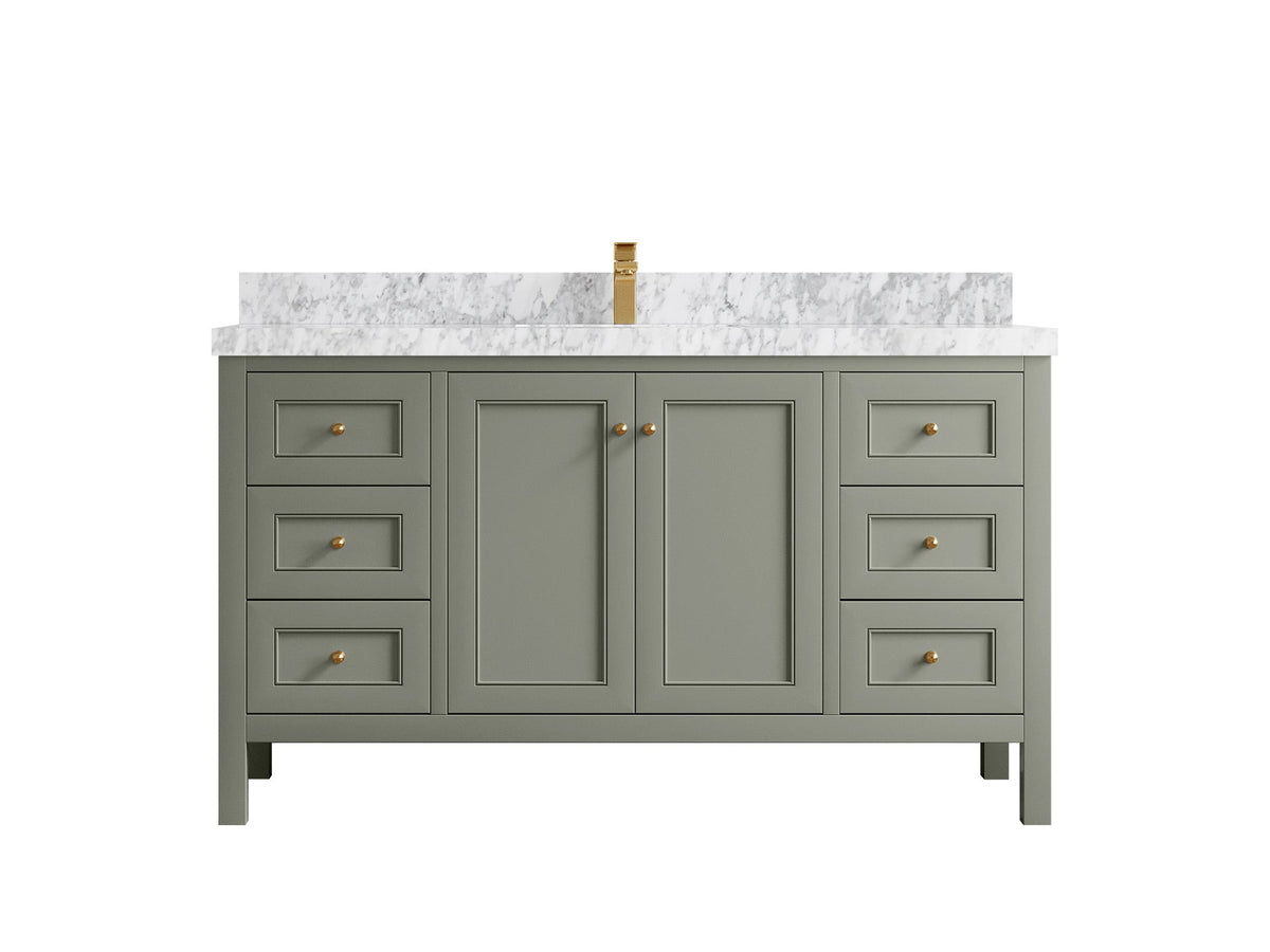 Nashville 60 in. W x 22 in. D Single Sink Bathroom Vanity - Willow Bath and Vanity