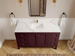 Nashville 60 in. W x 22 in. D Single Sink Bathroom Vanity - photo 26