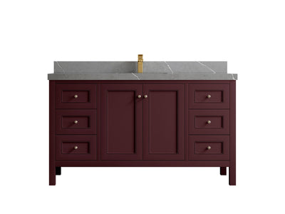 Nashville 60 in. W x 22 in. D Single Sink Bathroom Vanity - Willow Bath and Vanity
