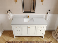 Nashville 60 in. W x 22 in. D Single Sink Bathroom Vanity - photo 30