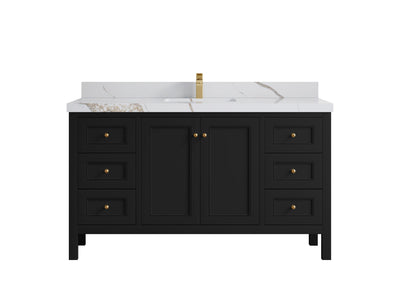 Nashville 60 in. W x 22 in. D Single Sink Bathroom Vanity - Willow Bath and Vanity