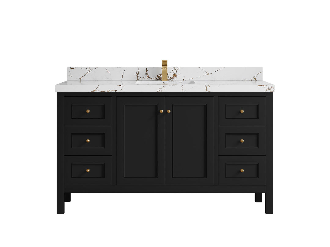 Nashville 60 in. W x 22 in. D Single Sink Bathroom Vanity - Willow Bath and Vanity