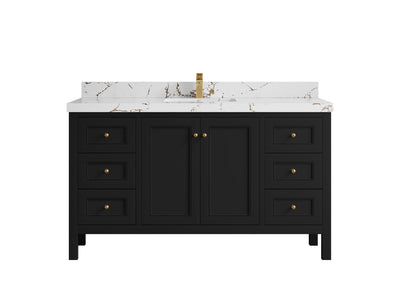 Nashville 60 in. W x 22 in. D Single Sink Bathroom Vanity - Willow Bath and Vanity