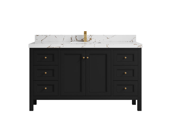 Nashville 60 in. W x 22 in. D Single Sink Bathroom Vanity - photo 27