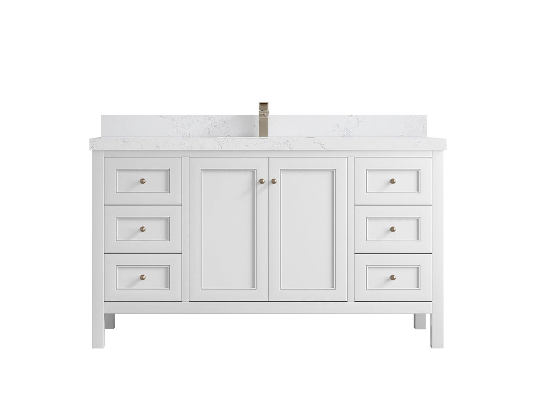 Nashville 60 in. W x 22 in. D Single Sink Bathroom Vanity - Willow Bath and Vanity