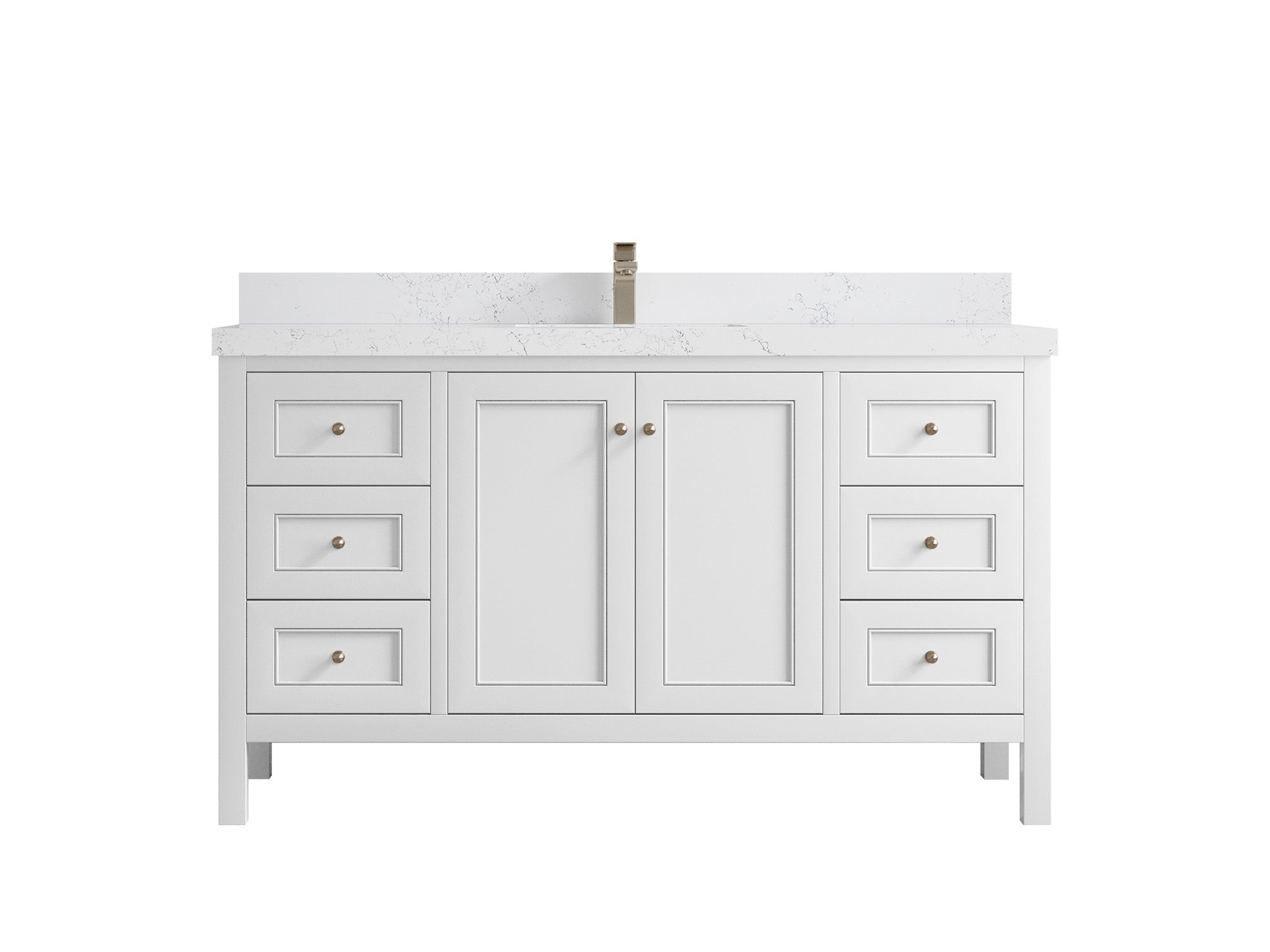 Nashville 60 in. W x 22 in. D Single Sink Bathroom Vanity - Willow Bath and Vanity