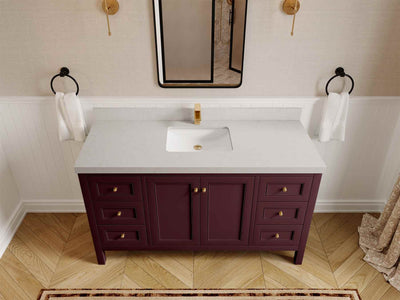 Nashville 60 in. W x 22 in. D Single Sink Bathroom Vanity - Willow Bath and Vanity