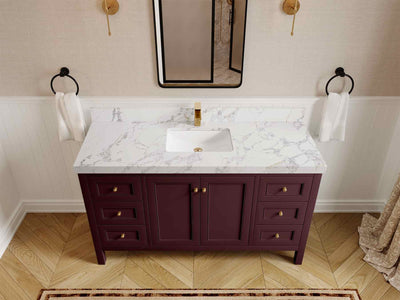 Nashville 60 in. W x 22 in. D Single Sink Bathroom Vanity - Willow Bath and Vanity