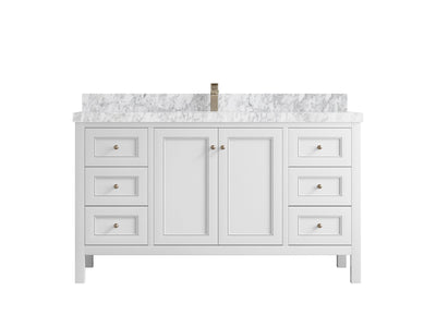 Nashville 60 in. W x 22 in. D Single Sink Bathroom Vanity - Willow Bath and Vanity