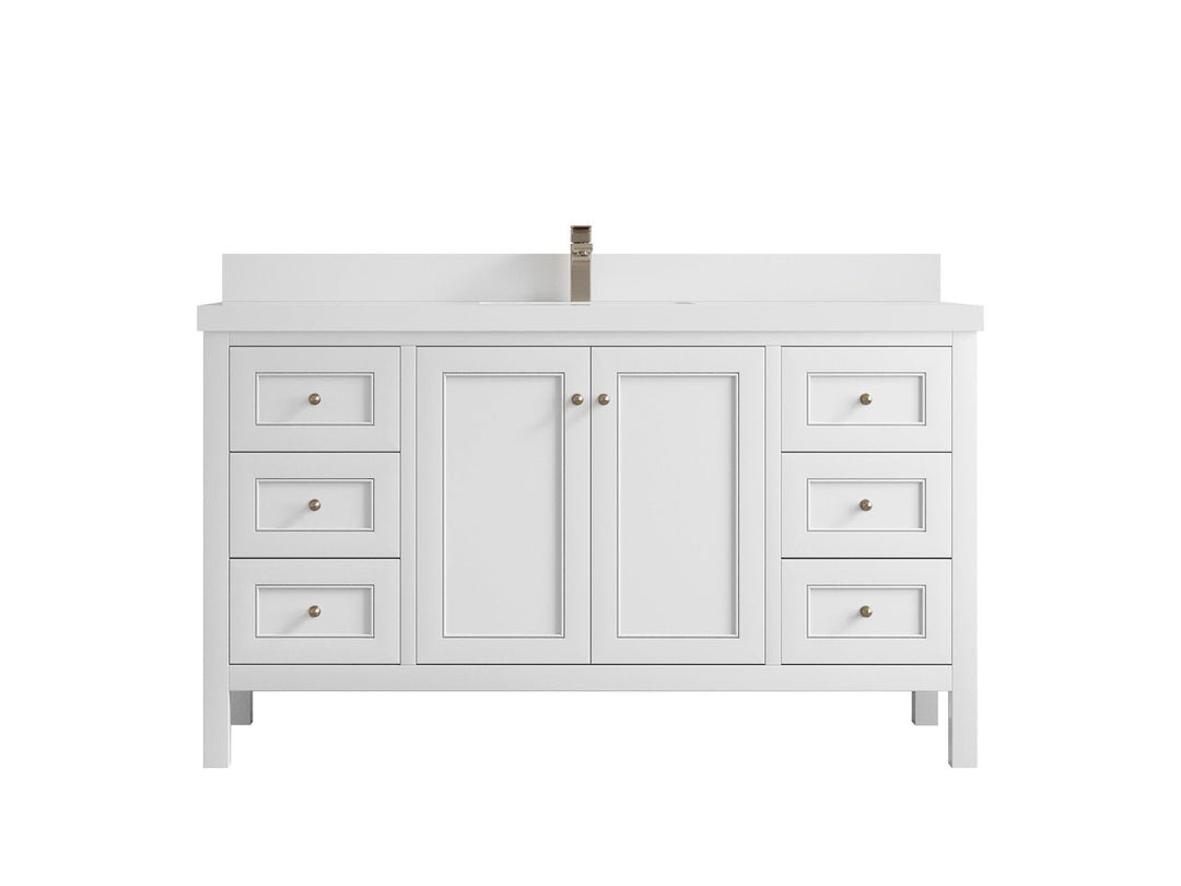 Nashville 60 in. W x 22 in. D Single Sink Bathroom Vanity - Willow Bath and Vanity