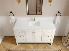 Nashville 60 in. W x 22 in. D Single Sink Bathroom Vanity - photo 36