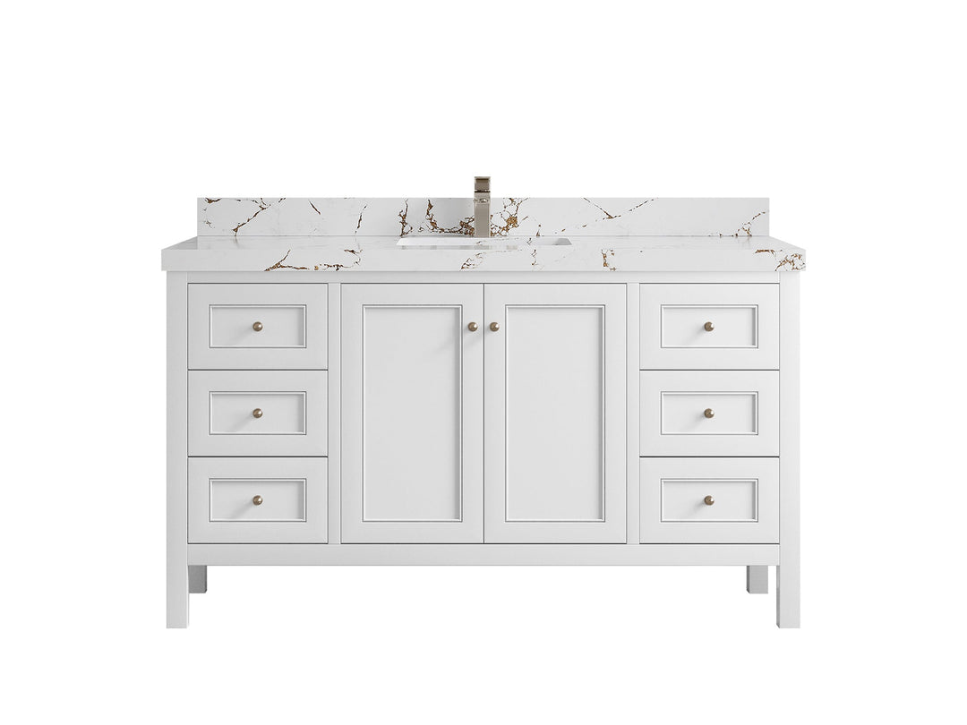 Nashville 60 in. W x 22 in. D Single Sink Bathroom Vanity - Willow Bath and Vanity