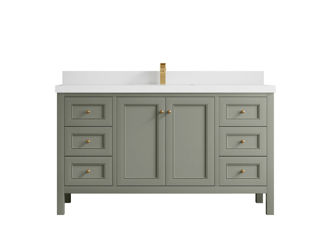 Nashville 60 in. W x 22 in. D Single Sink Bathroom Vanity - Willow Bath and Vanity
