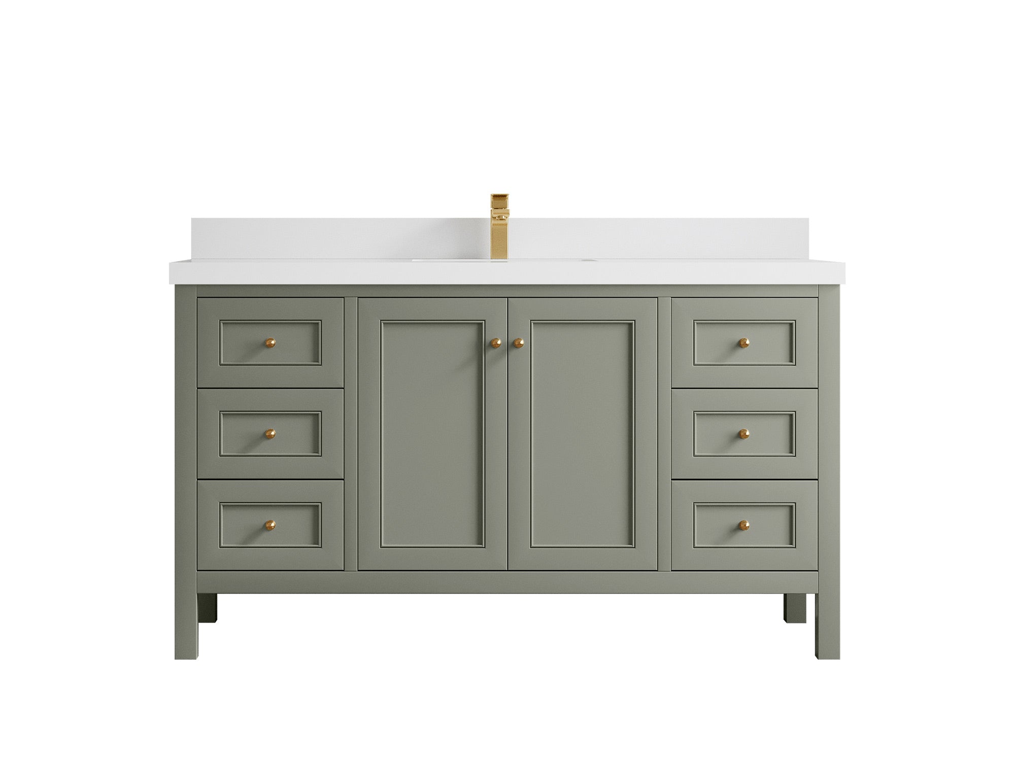 Nashville 60 in. W x 22 in. D Single Sink Bathroom Vanity - Willow Bath and Vanity