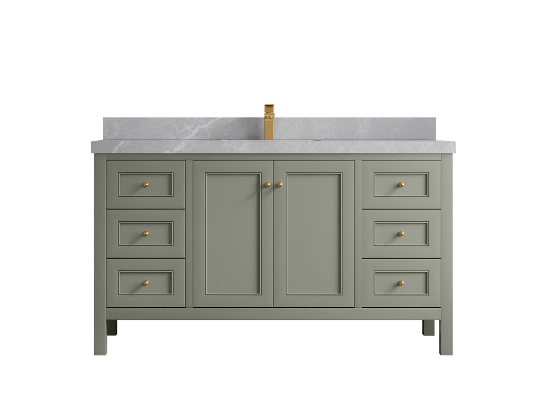 Nashville 60 in. W x 22 in. D Single Sink Bathroom Vanity - Willow Bath and Vanity