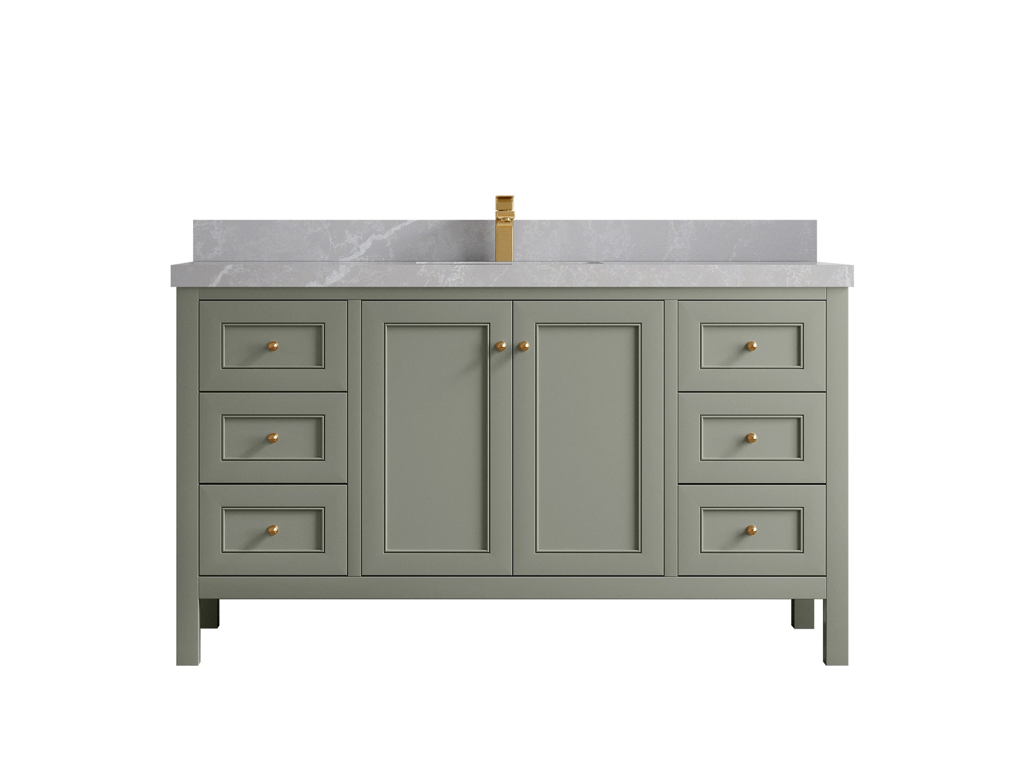 Nashville 60 in. W x 22 in. D Single Sink Bathroom Vanity - Willow Bath and Vanity