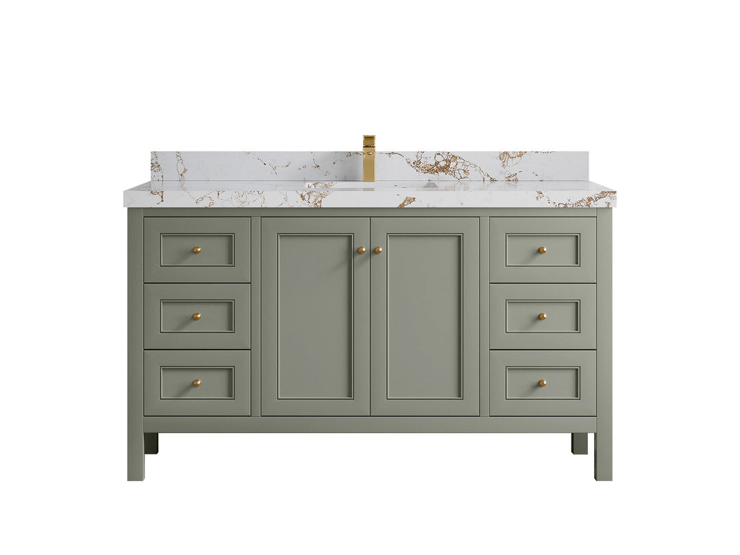 Nashville 60 in. W x 22 in. D Single Sink Bathroom Vanity - Willow Bath and Vanity