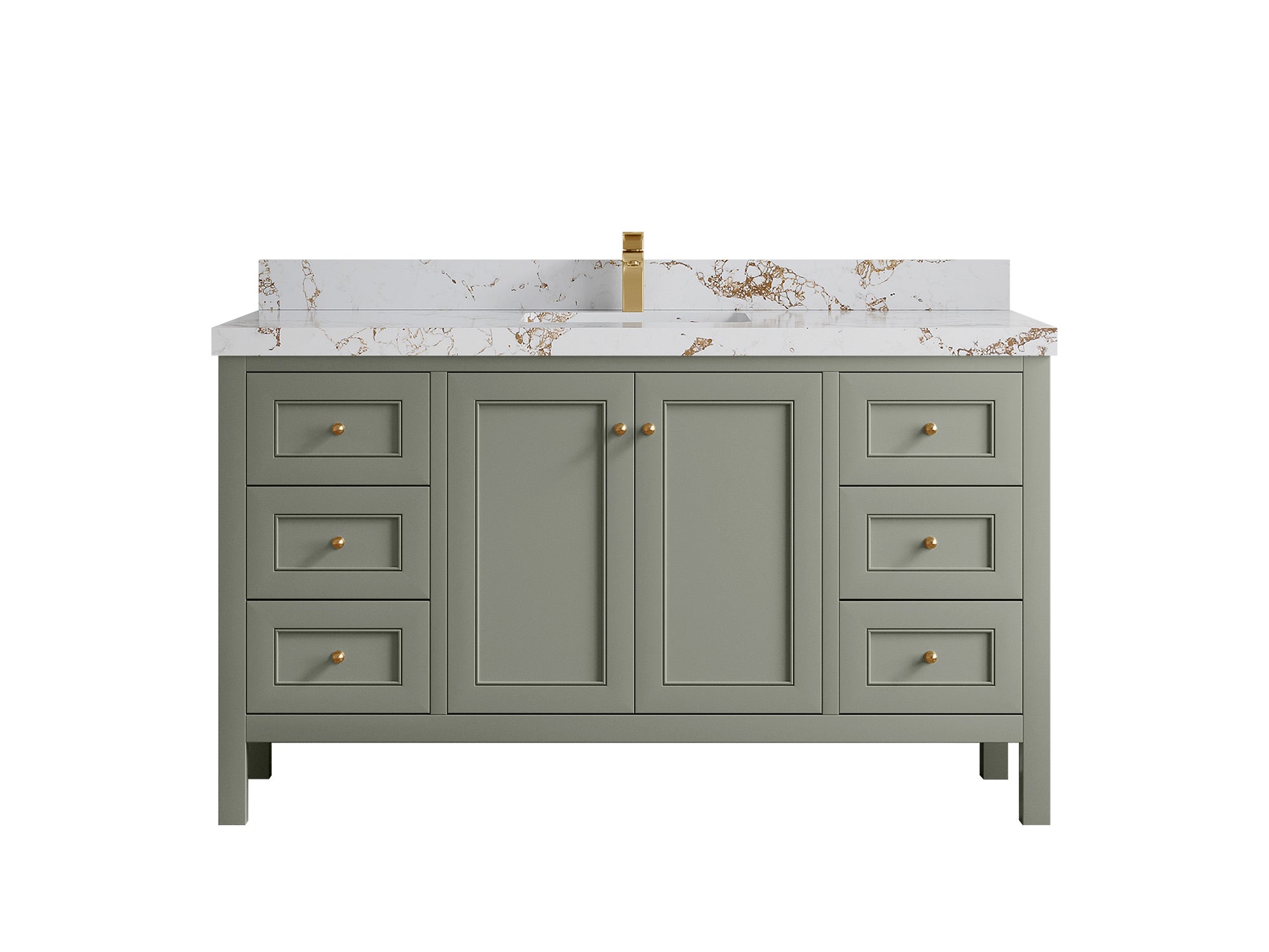 Nashville 60 in. W x 22 in. D Single Sink Bathroom Vanity - Willow Bath and Vanity