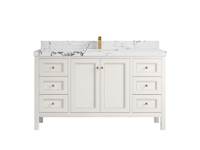 Nashville 60 in. W x 22 in. D Single Sink Bathroom Vanity - Willow Bath and Vanity