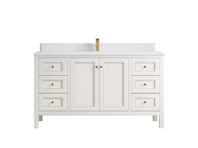 Nashville 60 in. W x 22 in. D Single Sink Bathroom Vanity - Willow Bath and Vanity
