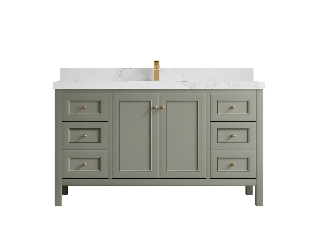 Nashville 60 in. W x 22 in. D Single Sink Bathroom Vanity - Willow Bath and Vanity