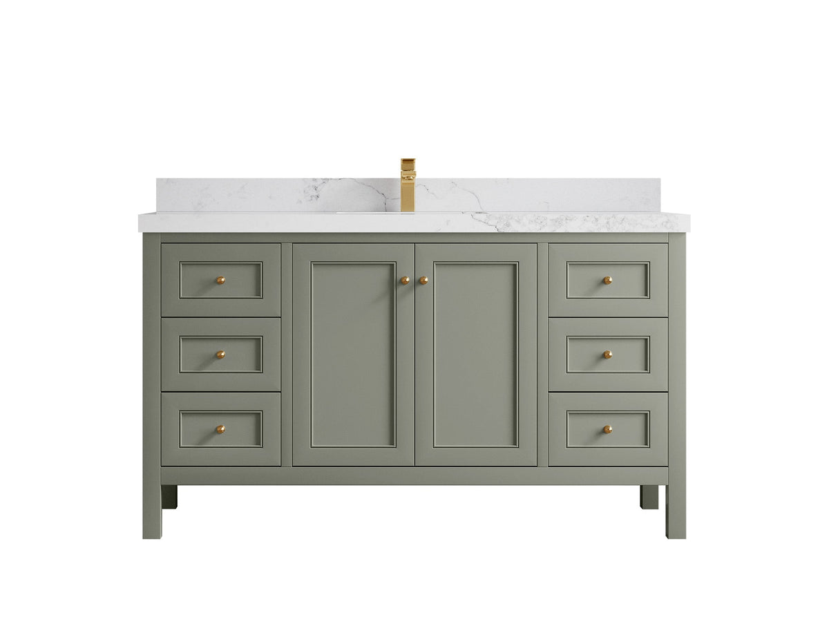 Nashville 60 in. W x 22 in. D Single Sink Bathroom Vanity - Willow Bath and Vanity