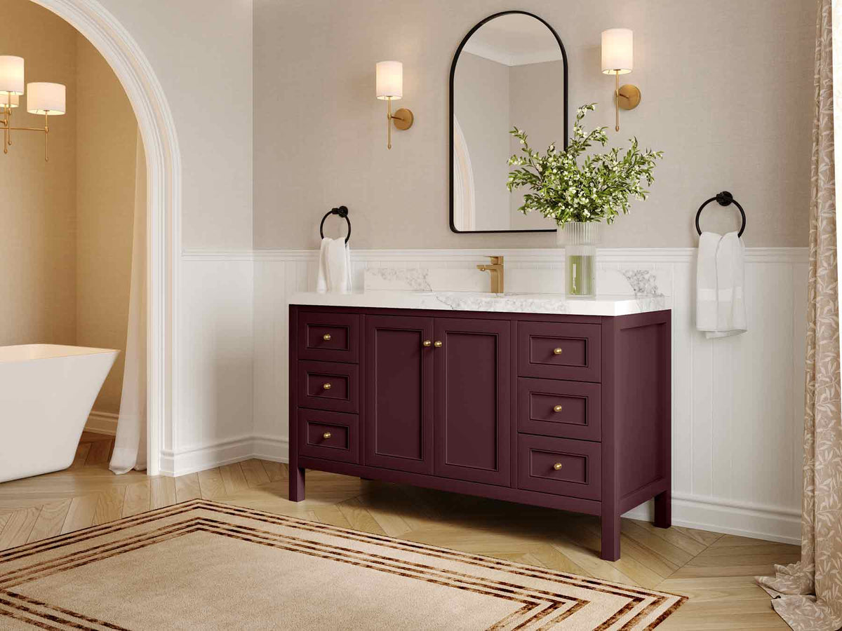 Nashville 60 in. W x 22 in. D Single Sink Bathroom Vanity - Willow Bath and Vanity