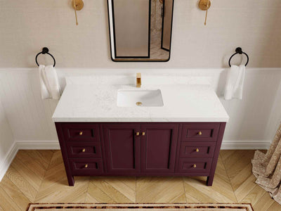 Nashville 60 in. W x 22 in. D Single Sink Bathroom Vanity - Willow Bath and Vanity