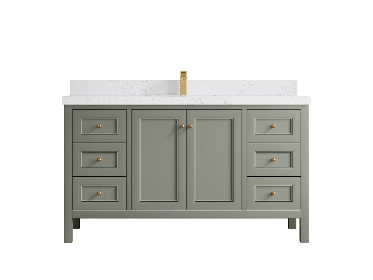 Nashville 60 in. W x 22 in. D Single Sink Bathroom Vanity - Willow Bath and Vanity