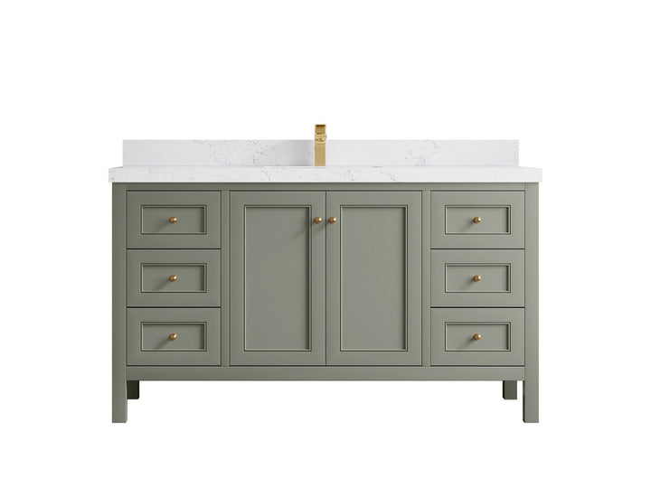 Nashville 60 in. W x 22 in. D Single Sink Bathroom Vanity - photo 39