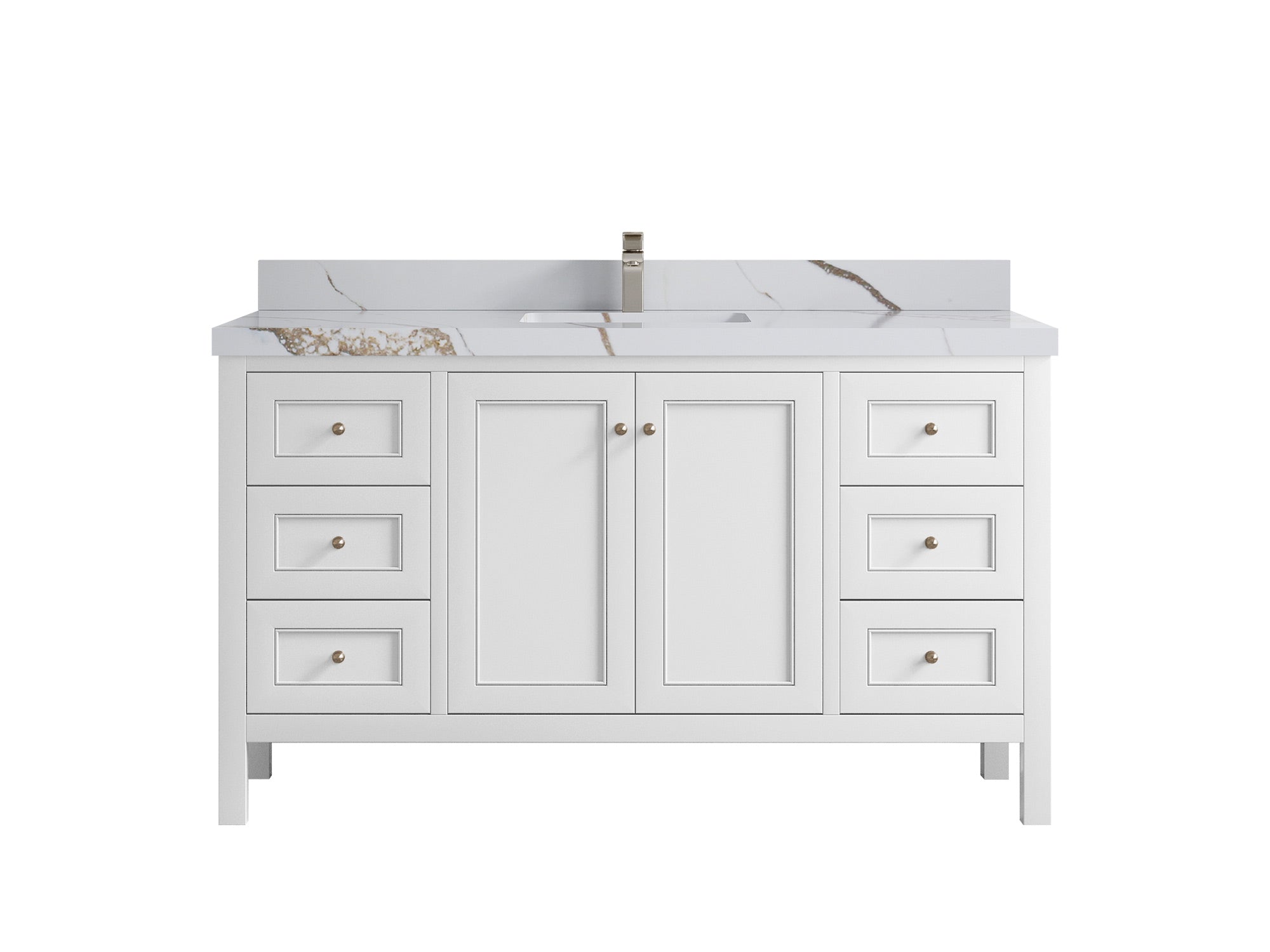 Nashville 60 in. W x 22 in. D Single Sink Bathroom Vanity - Willow Bath and Vanity