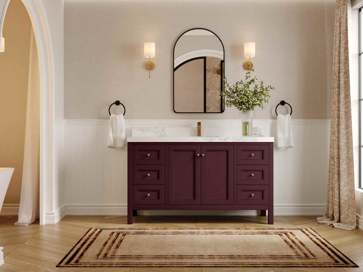 Nashville 60 in. W x 22 in. D Single Sink Bathroom Vanity - photo 4