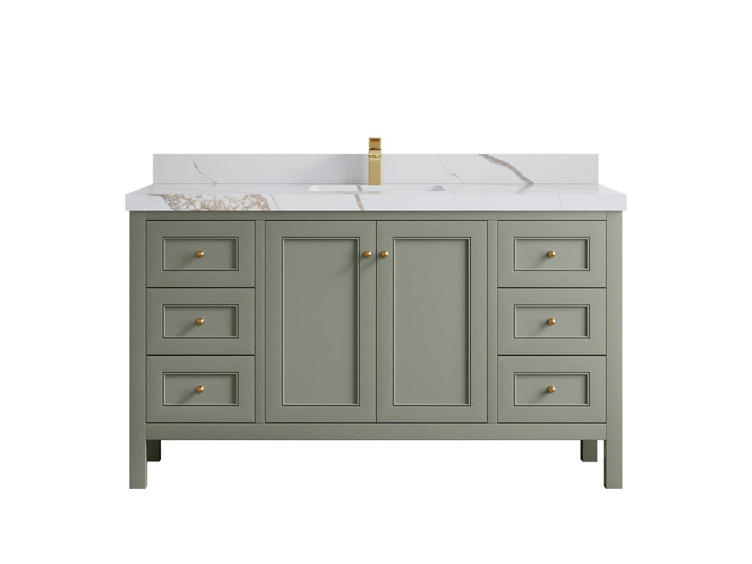 Nashville 60 in. W x 22 in. D Single Sink Bathroom Vanity - Willow Bath and Vanity