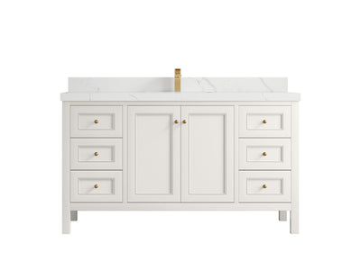 Nashville 60 in. W x 22 in. D Single Sink Bathroom Vanity - Willow Bath and Vanity