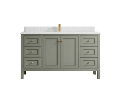 Nashville 60 in. W x 22 in. D Single Sink Bathroom Vanity - Willow Bath and Vanity