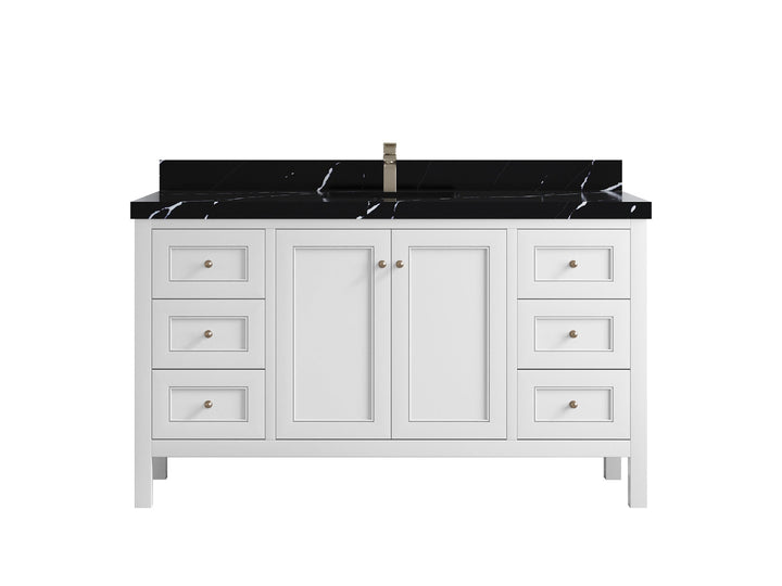 Nashville 60 in. W x 22 in. D Single Sink Bathroom Vanity - photo 35